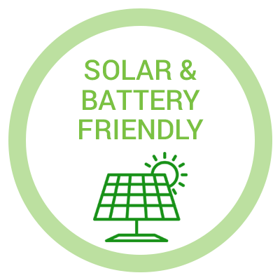solar and battery friendly