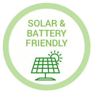 solar and battery friendly