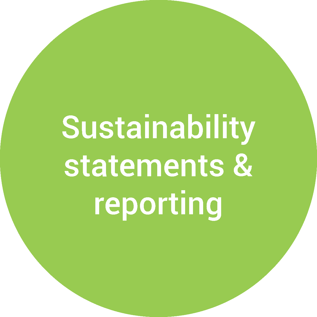 Sustainability statements and reporting